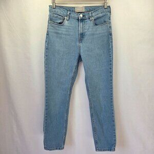 Everlane Light Wash High-Rise Ankle Skinny Jeans Size 28